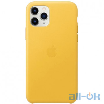 Чохол для смартфону Apple iPhone 11 Pro Leather Case - Meyer Lemon (MWYA2)