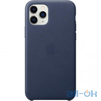 Чохол для смартфону Apple iPhone 11 Pro Leather Case - Midnight Blue (MWYG2)