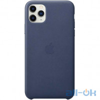 Чохол для смартфону Apple iPhone 11 Pro Max Leather Case - Midnight Blue (MX0G2)