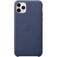 Чохол для смартфону Apple iPhone 11 Pro Max Leather Case - Midnight Blue (MX0G2)