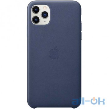 Чохол для смартфону Apple iPhone 11 Pro Max Leather Case - Midnight Blue (MX0G2)