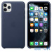 Чохол для смартфону Apple iPhone 11 Pro Max Leather Case - Midnight Blue (MX0G2) — інтернет магазин All-Ok. фото 3