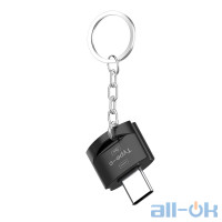 Перехідник Robotsky Type C OTG Adapter USB 3.0 Converter Black 