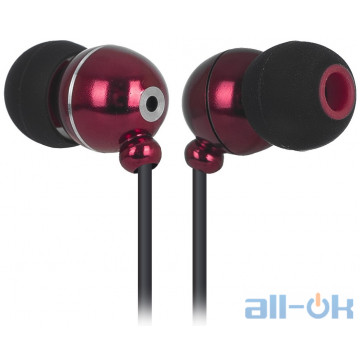 Навушники з мікрофоном ERGO ES-190i Red
