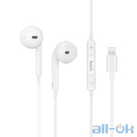 Навушники з мікрофоном Hoco L9 Lightning White