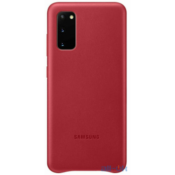 Чохол для смартфону Samsung G980 Galaxy S20 Leather Cover Red (EF-VG980LREG)