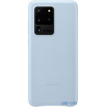 Чохол для смартфону  Samsung G988 Galaxy S20 Ultra Leather Cover Sky Blue (EF-VG988LLEG)