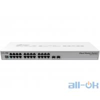 Комутатор керований 3-го рівня Mikrotik CRS326-24S+2Q+RM