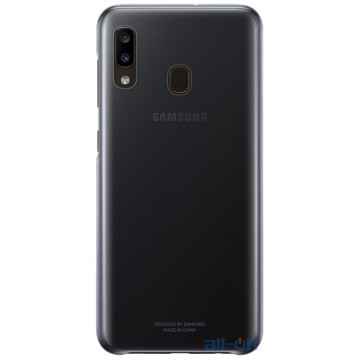 Чохол для смартфону  Samsung A205 Galaxy A20 Gradation Cover Black (EF-AA205CBEG)
