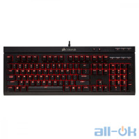 Клавіатура Corsair K68 Gaming Red LED Cherry MX Red (CH-9102020-RU) UA UCRF