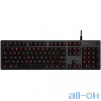 Клавіатура Logitech G413 Mechanical Gaming Keyboard - CARBON - RUS - USB - INTNL - RED LED (920-008309) UA UCRF