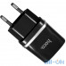 Мережевий зарядний пристрій Hoco C12 2.4A 2USB Black — інтернет магазин All-Ok. фото 2