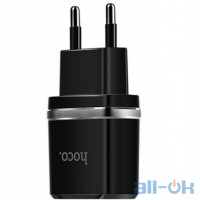 Мережевий зарядний пристрій Hoco C12 2.4A 2USB Black