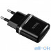 Мережевий зарядний пристрій Hoco C12 2.4A 2USB Black — інтернет магазин All-Ok. фото 1