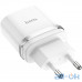 Мережевий зарядний пристрій Hoco C12 2.4A 2USB White — інтернет магазин All-Ok. фото 1