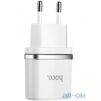 Мережевий зарядний пристрій Hoco C12 2.4A 2USB White