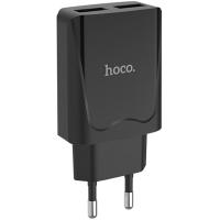 Мережевий зарядний пристрій Hoco C52A 2USB 2.1A Black