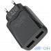 Мережевий зарядний пристрій Hoco C52A 2USB 2.1A Black — інтернет магазин All-Ok. фото 3
