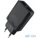 Мережевий зарядний пристрій Hoco C52A 2USB 2.1A Black — інтернет магазин All-Ok. фото 1