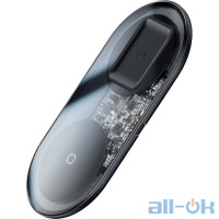 Бездротовий зарядний пристрій BASEUS Simple 2-in-1 Wireless Charger Pro Edition Transparent (WXJK-CA02)