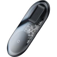 Беспроводное зарядное устройство BASEUS Simple 2-in-1 Wireless Charger Pro Edition Transparent (WXJK-CA02)