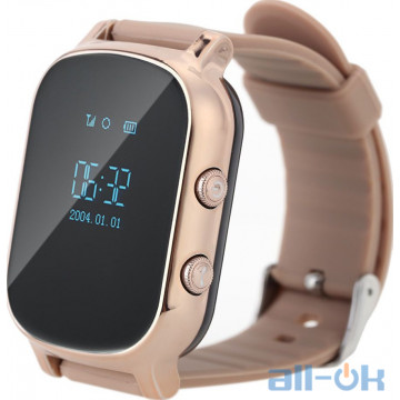 Дитячі розумні годинник SmartWatch Kids T58 (GW700) GPS Tracking Gold UA UCRF
