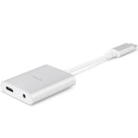 Адаптер Moshi USB-C Digital Audio Adapter with Charging (MFG) Silver (99MO084246)