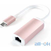 Мережева карта GbE Satechi Type-C Ethernet Adapter Rose Gold (ST-TCENR)