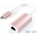 Мережева карта GbE Satechi Type-C Ethernet Adapter Rose Gold (ST-TCENR) — інтернет магазин All-Ok. фото 1
