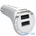 Автомобільний зарядний пристрій IWALK USB Car Charger Dolphin 2xUSB 3.4A White (00-00014070) — інтернет магазин All-Ok. фото 1