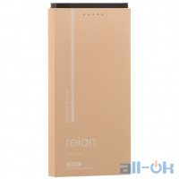 Зовнішній акумулятор (Power Bank) REMAX Power Bank Relan RPP-65 10000 mah Gold