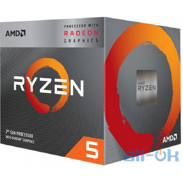 Процесор AMD Ryzen 5 3400G (YD3400C5FHBOX) UA UCRF