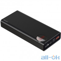 Зовнішній акумулятор (Power Bank) Baseus Mulight PD QC3.0 20000mAh Black (PPALL-MY01)