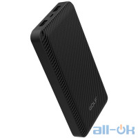 Зовнішній акумулятор (Power Bank) GOLF Power Bank 20000 mAh G40 Li-pol Black