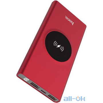Зовнішній акумулятор (Power Bank) Hoco J37 10000mAh Red