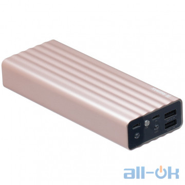 Зовнішній акумулятор (Power Bank) REMAX Vanguard RPP-15 20000mAh Gold