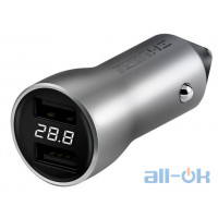 Автомобільний зарядний пристрій Xiaomi Car Charger Silver (GDS4042CN, GDS4048GL)