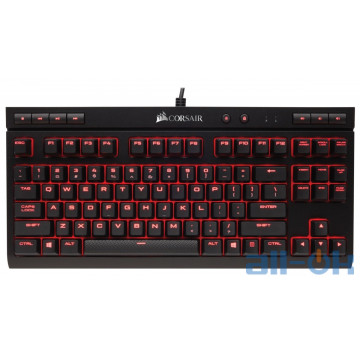 Клавіатура Corsair K63 Cherry MX Red Black (CH-9115020-RU) UA UCRF