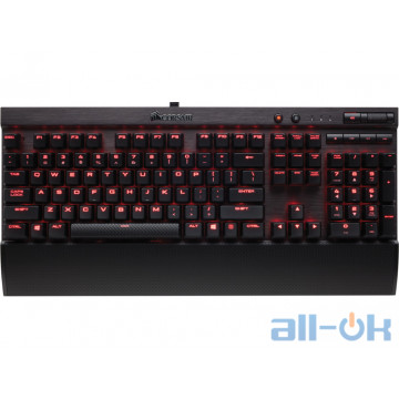 Клавіатура  Corsair K70 LUX Mechanical Cherry MX Red Black (CH-9101020-RU) UA UCRF