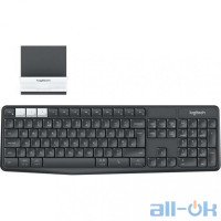 Клавіатура Logitech K375s Multi-Device Wireless Keyboard and Stand Combo - GRAPHITE/ OFFWHI (920-008184) UA UCRF