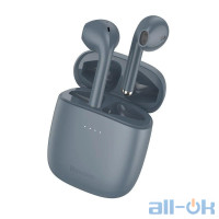 Навушники TWS ( "повністю бездротові") Baseus Encok W04 Pro Grey