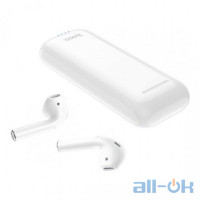 Навушники TWS ( "повністю бездротові") Hoco ES31 AirPods with PowerBank 3000 mAh White