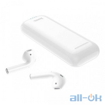 Навушники TWS ( "повністю бездротові") Hoco ES31 AirPods with PowerBank 3000 mAh White