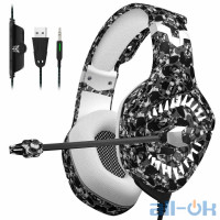 Навушники ONIKUMA Gaming with LED K1 Pro (Camouflage-Grey)