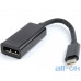 Адаптер Cablexpert USB-C - DisplayPort 0.15m Black (A-CM-DPF-01) — інтернет магазин All-Ok. фото 1
