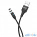 Кабель Hoco U76 Fresh Magnetic USB-Micro USB Cable 1.2m (Black) — інтернет магазин All-Ok. фото 1