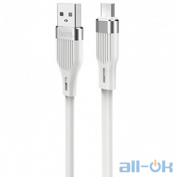Кабель Hoco U72 Forest Silicone USB-Micro USB Cable 1.2m (White)