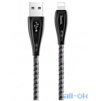 Кабель Hoco U56 Metal Armor Lightning cable 1.2m (Grey)