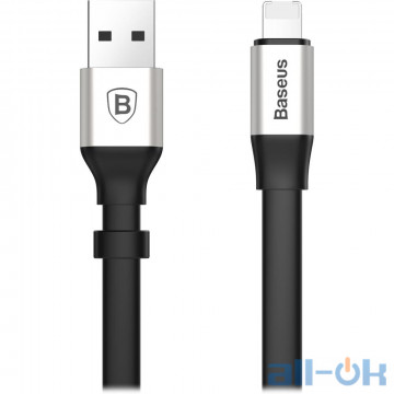 Кабель Lightning Baseus Two-in-one Portable Cable Android/iOS 2А 2.3м Silver (CALMBJ-0S)