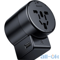 Мережевий зарядний пристрій Baseus Universal Charger Rotation Type Black (ACCHZ-01)